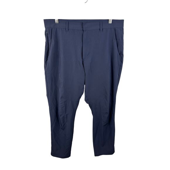Fabletics Mens The Only Pant Performance Stretch Golf Caual Navy Blue Size 34x28 - Picture 1 of 12